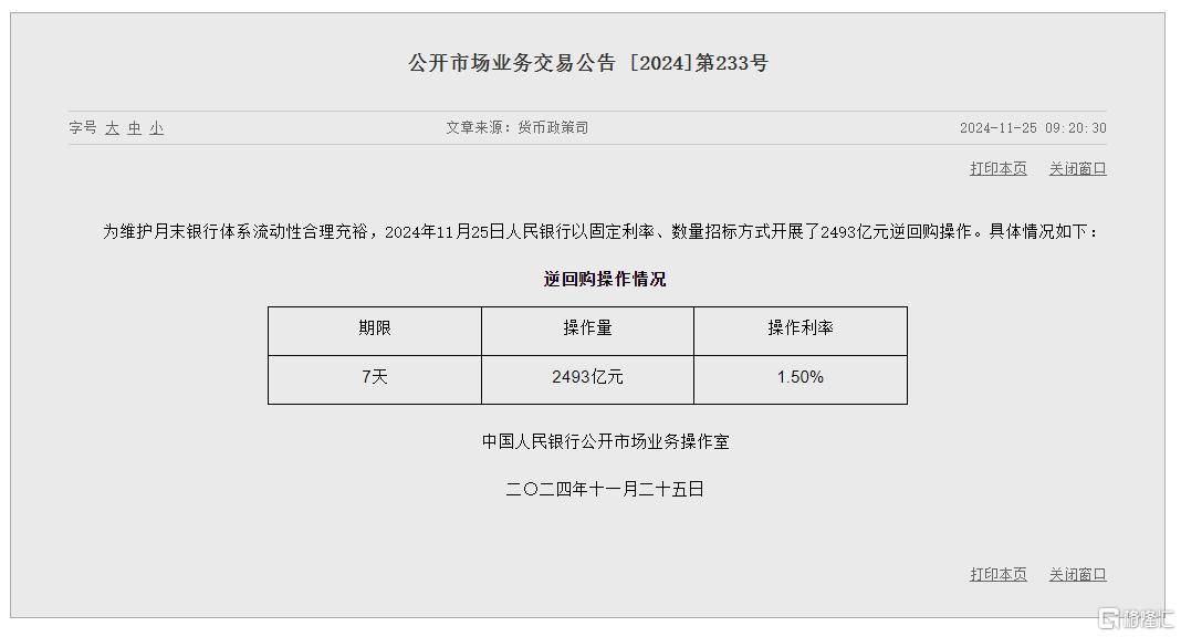 央行启动第二次互换便利操作 本次操作金额为550亿元