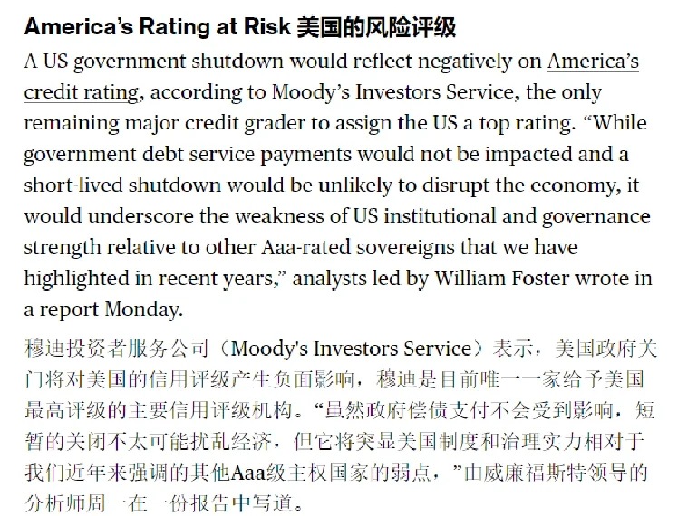 美元突然跳水!多家评级机构向美国发出降级警告!